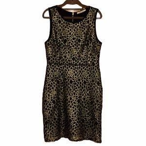 Black & Gold Brocade Dress